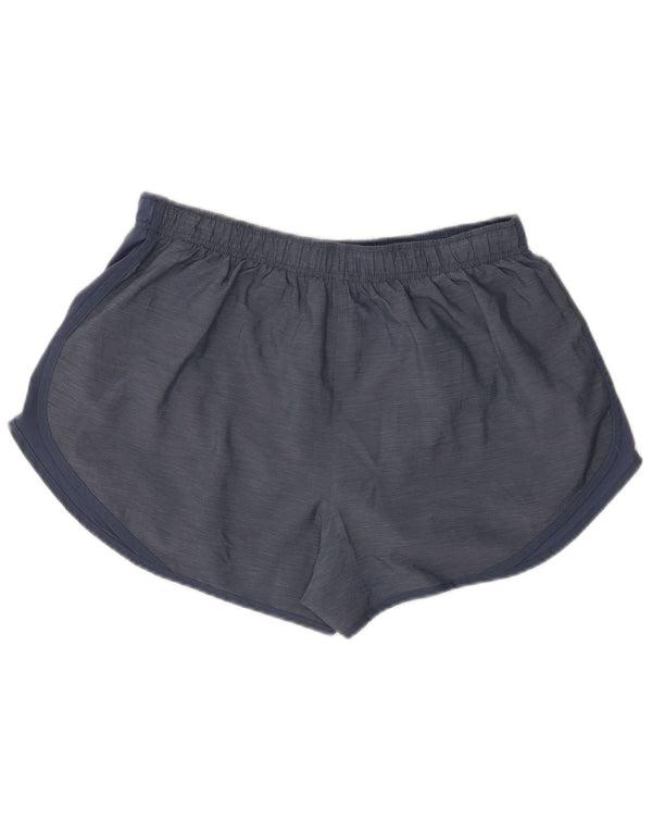 Nike Damen Dri Fit Sport Shorts UK 18 XL Marineblau geflecktes Polyester