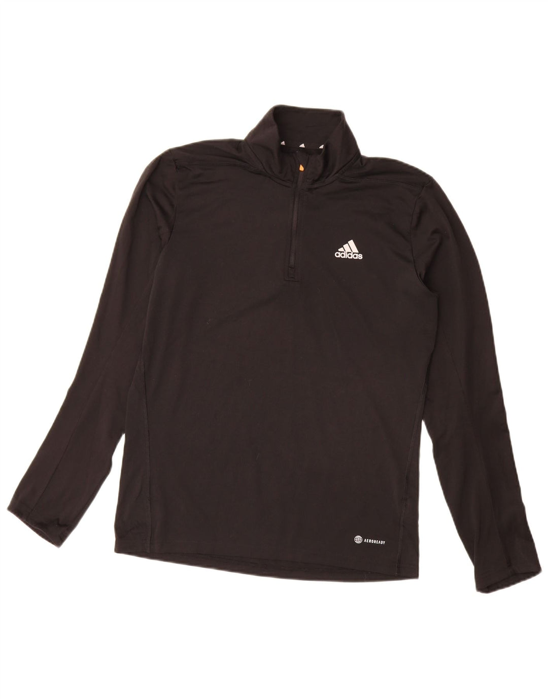 Adidas Herren Aeroready Zip Neck Pullover Trainingsanzug Top Small Schwarz Polyester