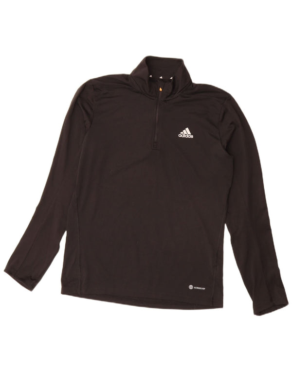 Adidas Herren Aeroready Zip Neck Pullover Trainingsanzug Top Small Schwarz Polyester
