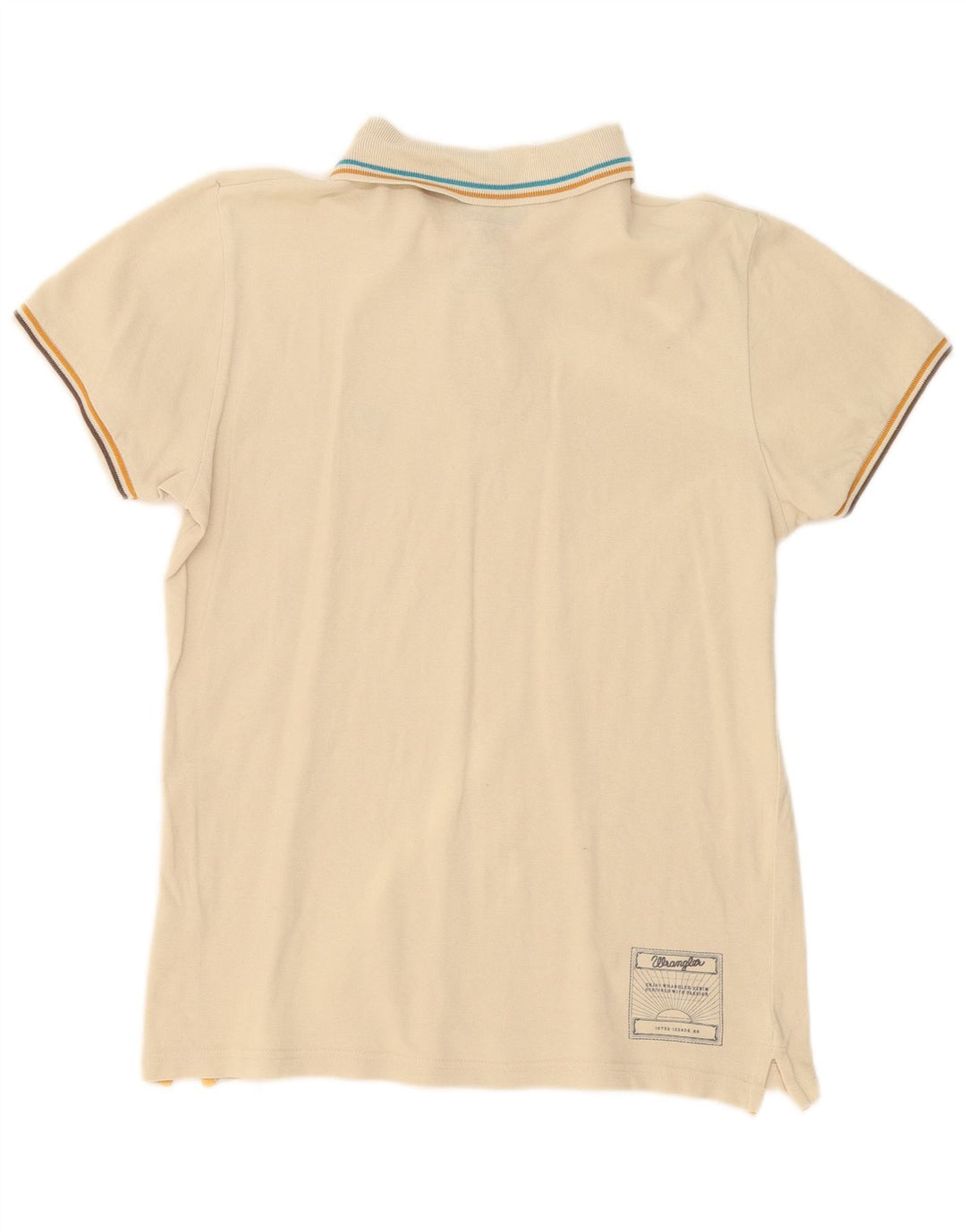 Wrangler Herren Poloshirt XL Beige Baumwolle