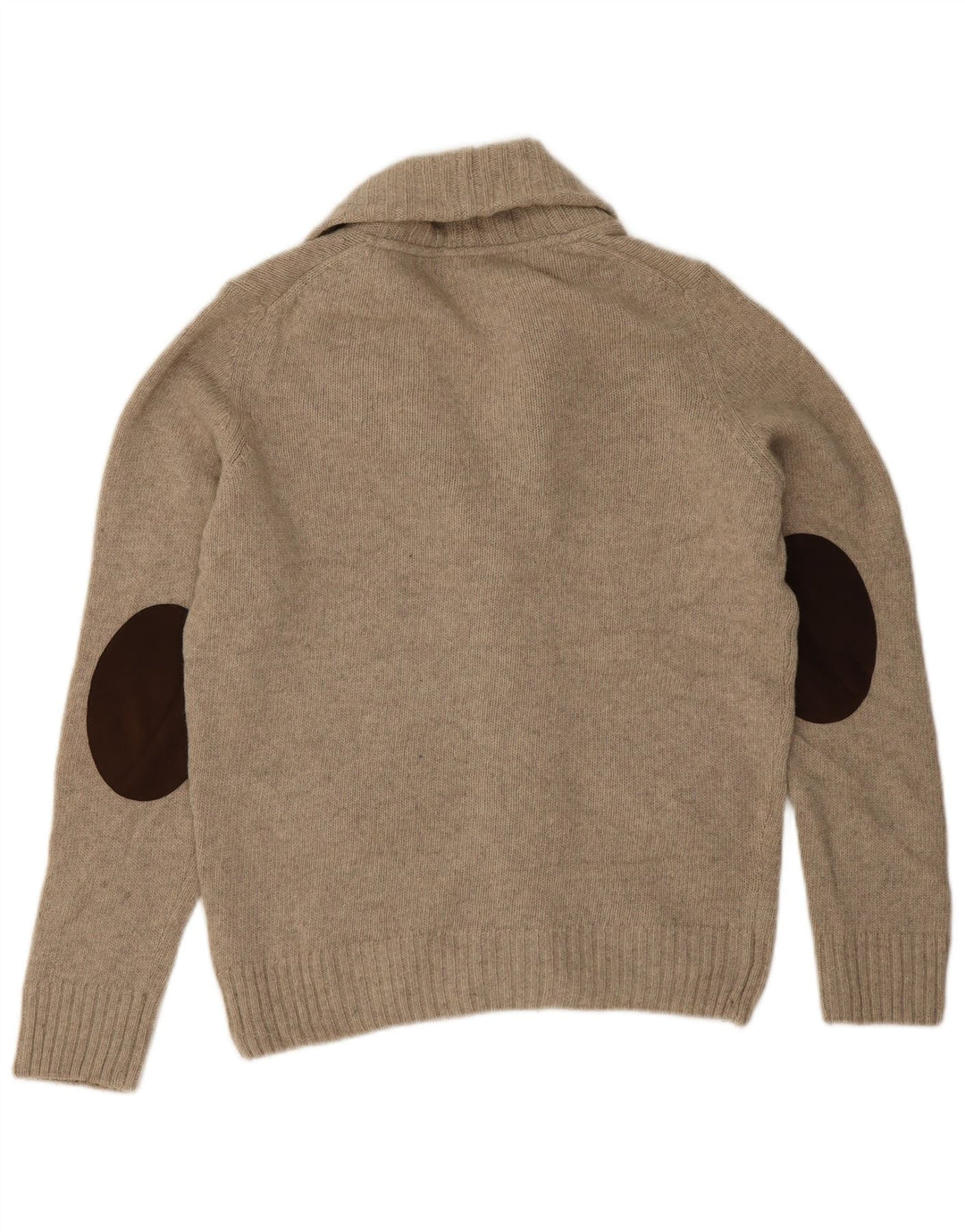 Zara Herren-Cardigan-Pullover aus mittelgrauer Wolle