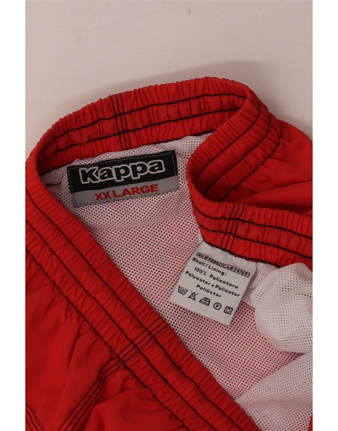 Kappa Herren Badeshorts 2XL Rot Polyester