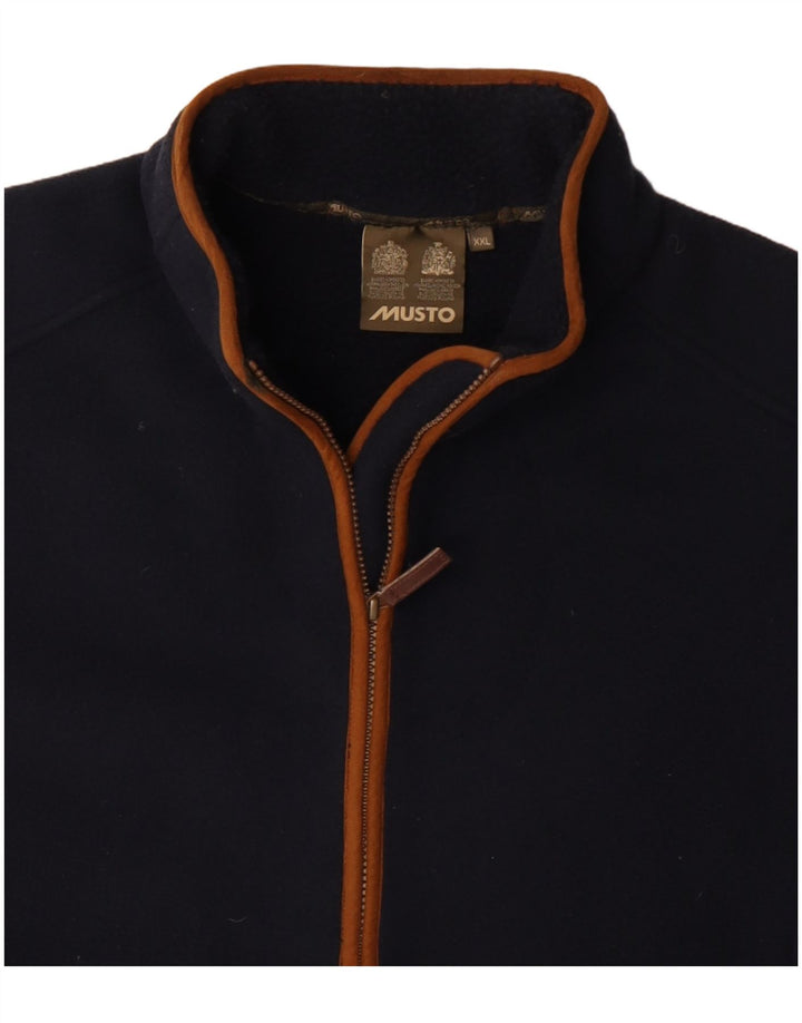 Musto Herren Fleeceweste UK 44 2XL Marineblau Polyester