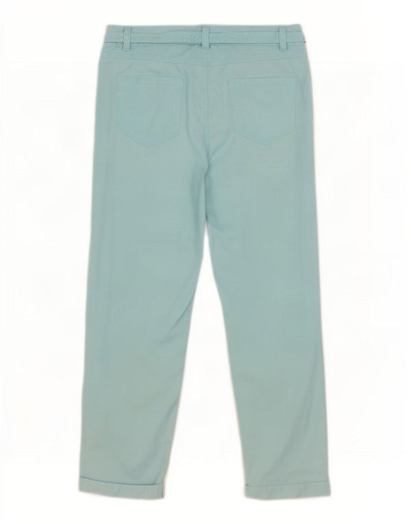M&Co Damen Caprihose UK 12 Medium W32 L22 Blaue Baumwolle