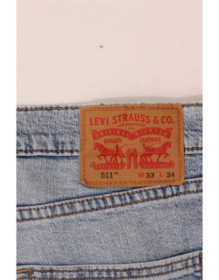 Levi's Herren 511 Slim Jeans W33 L34 Blau