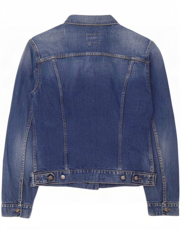 Gas Herren Jeansjacke UK 42 XL Blaue Baumwolle