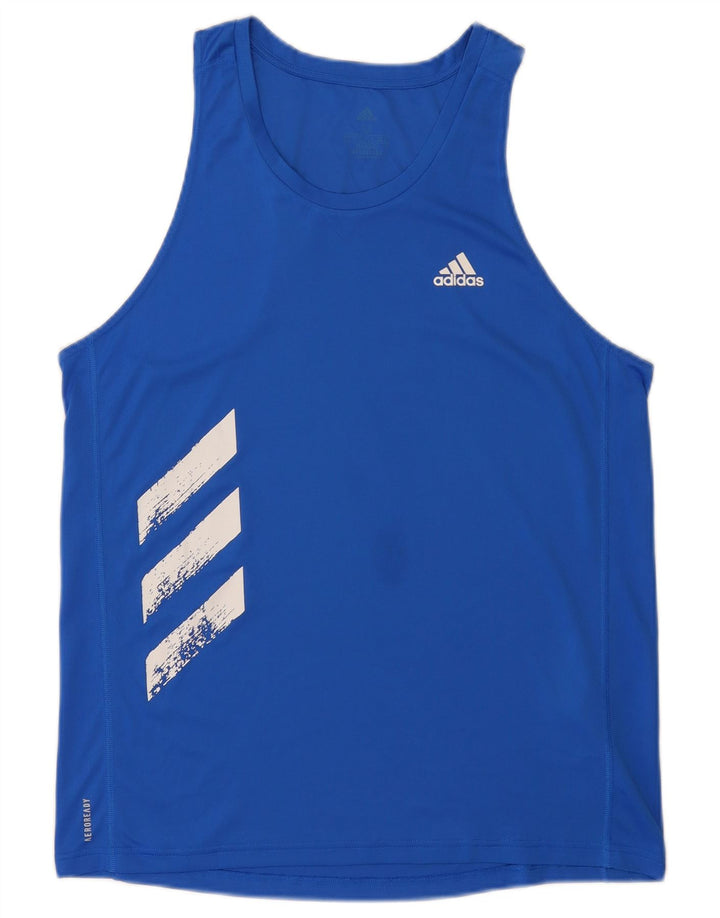 Adidas Herren Aeroready Weste Top Mittelblaues Polyester