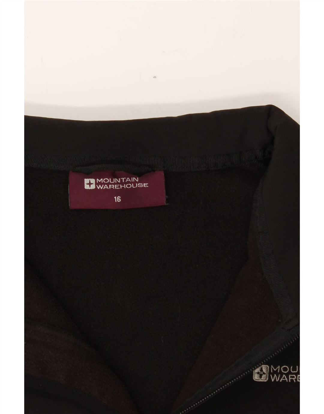 MOUNTAIN WAREHOUSE Womens Tracksuit Top Jacket UK 16 Large Black Polyester Vintage Mountain Warehouse and Second-Hand Mountain Warehouse from Messina Hembry 