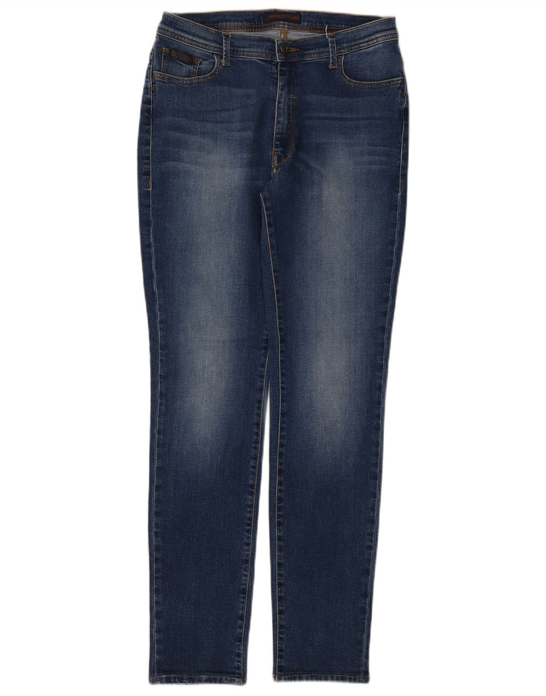 Trussardi Damen Slim Jeans W30 L30 Blaue Baumwolle