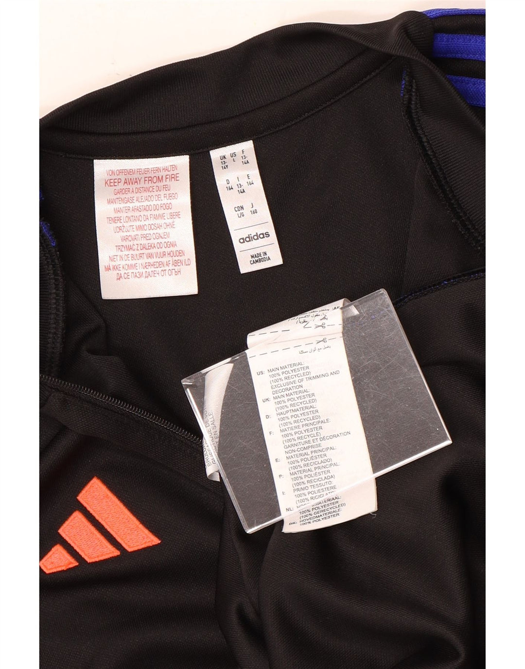 Adidas Jungen Aeroready Zip Neck Pullover Trainingsanzug Top 13-14 Jahre Schwarz
