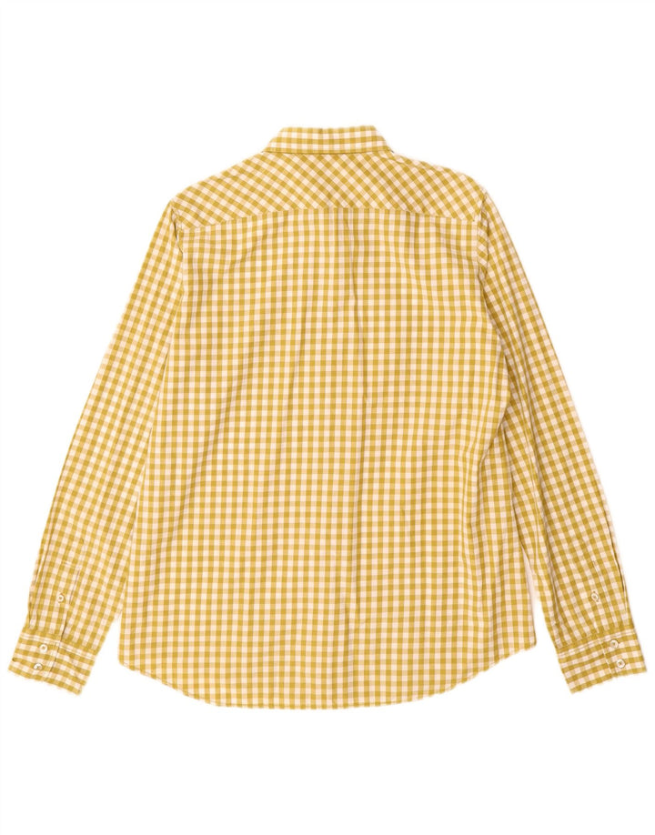 MARC O'POLO Damen-Oversize-Hemd IT 40, kleine grüne Gingham-Baumwolle