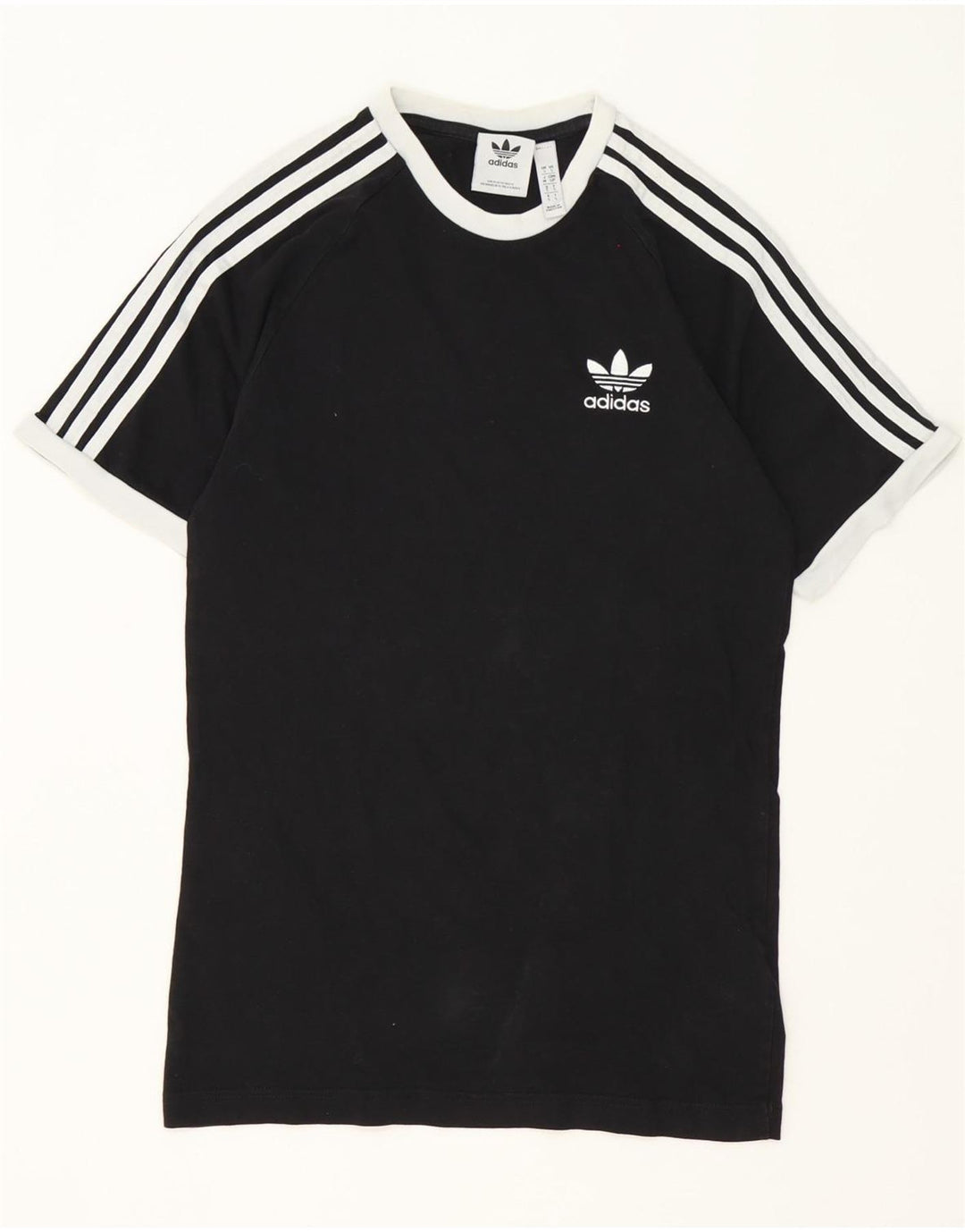 Adidas Herren T-Shirt Top Small Schwarz Baumwolle