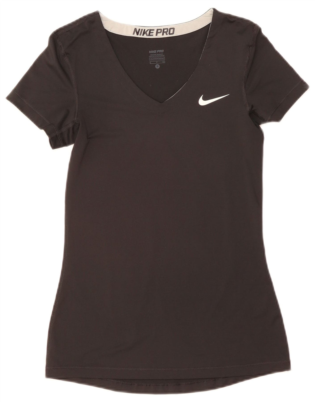 Nike Damen Dri Fit T-Shirt Top UK 8 Small Schwarz