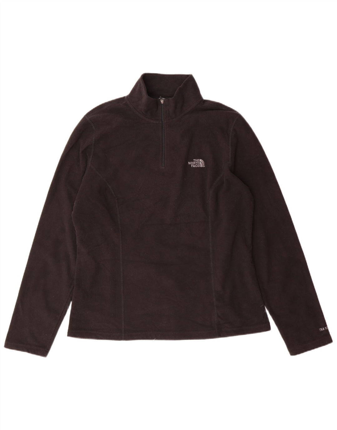 The North Face Damen-Fleecepullover mit Reißverschluss am Hals, UK 16, Größe L, Schwarz, Polyester