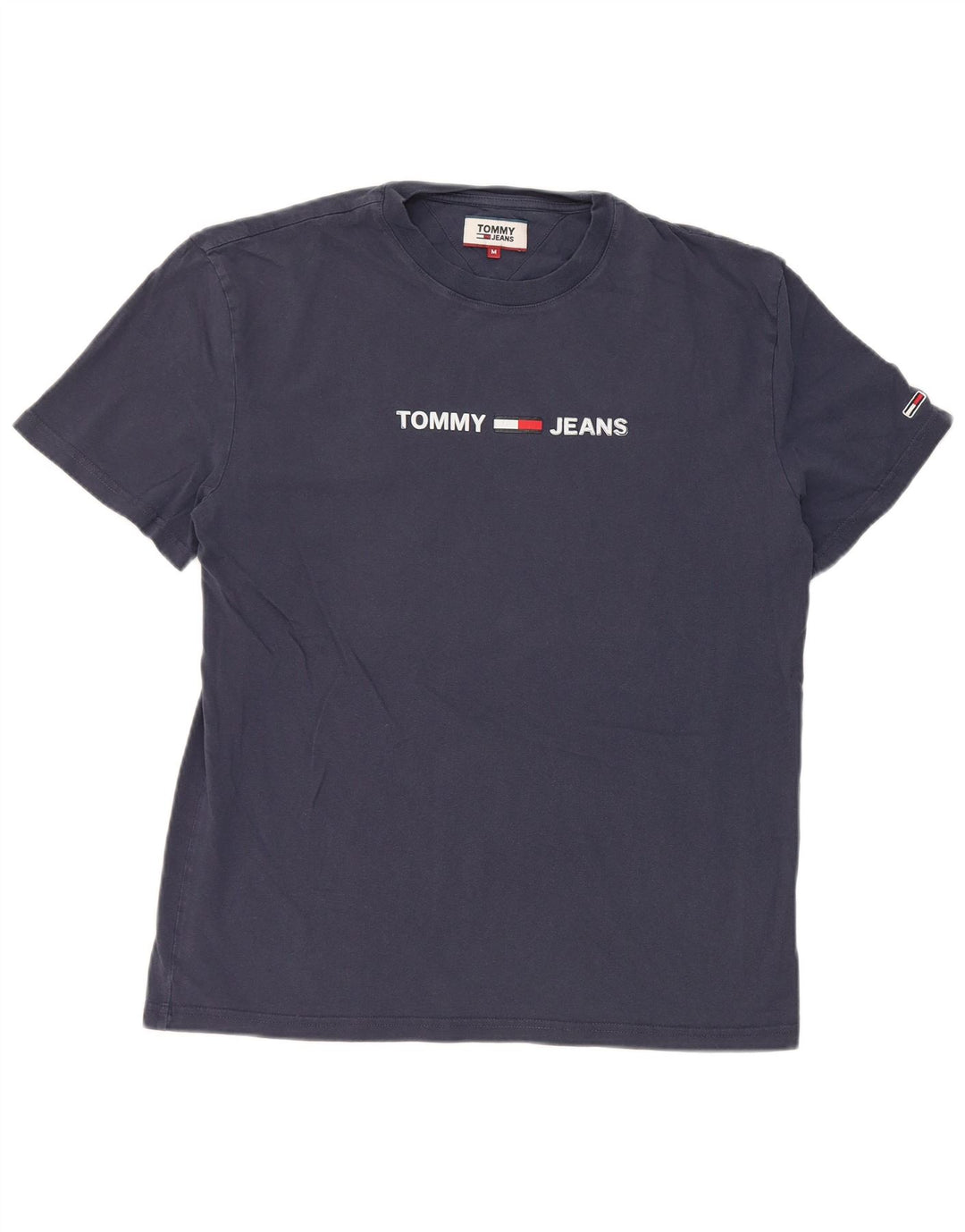 Tommy Hilfiger Herren-T-Shirt mit Grafik, mittelgroß, Marineblau