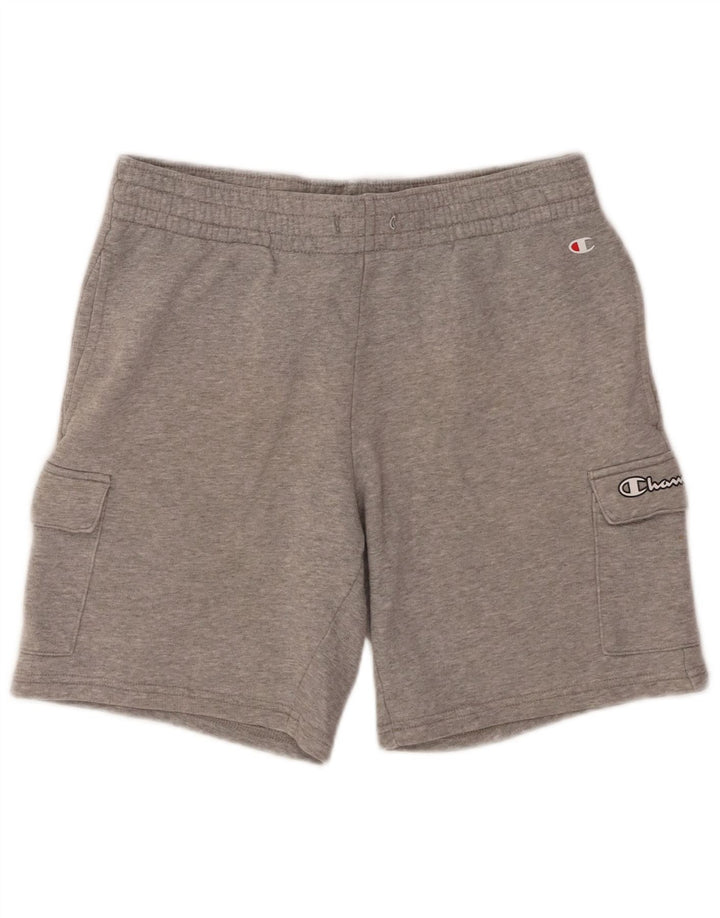 CHAMPION Herren-Sportshorts, Größe S, graue Baumwolle