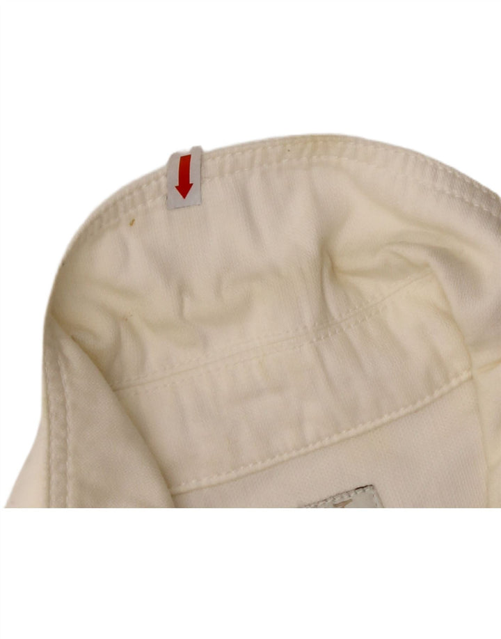 CALVIN KLEIN Herren Jeansjacke UK 38 Mittelweiße Baumwolle