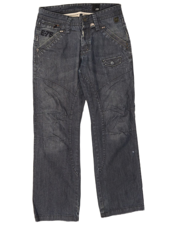 Jack & Jones Herren Straight Jeans W32 L32 Blaue Baumwolle