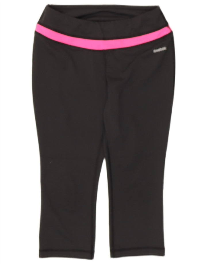 REEBOK Womens Capri Leggings UK 8 Small Black