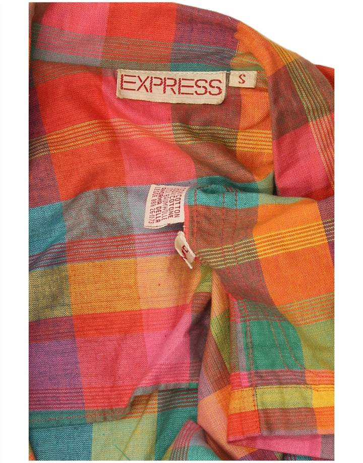 Express Damen-Blazer mit 1 Knopf, Gr. 10, klein, mehrfarbig, kariert