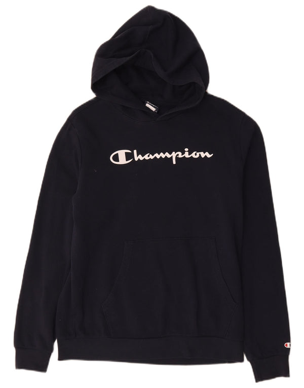 Champion Kapuzenpullover mit Grafik für Jungen, 15–16 Jahre, 2XL, Marineblau, Baumwolle