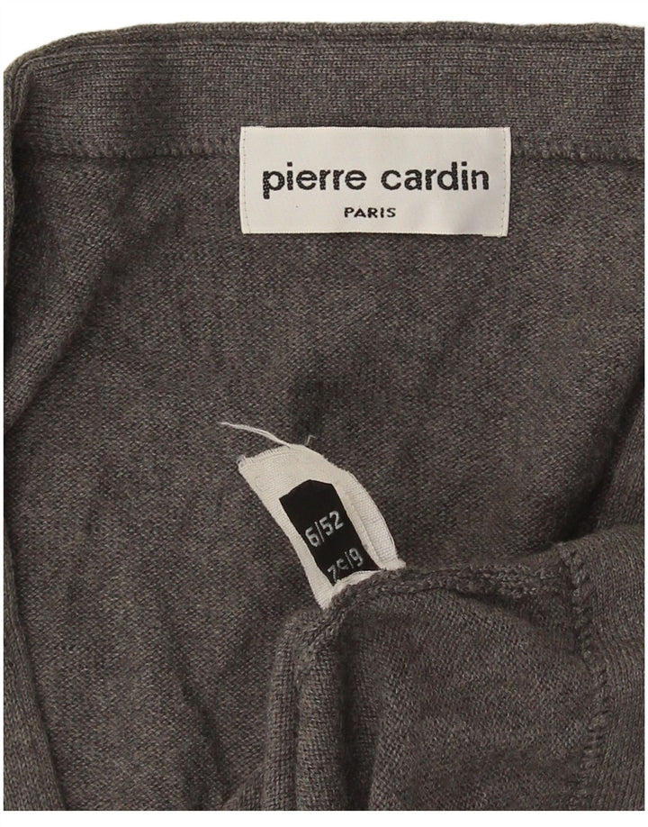 Pierre Cardin Herren Weste IT 52 Großes graues Acryl