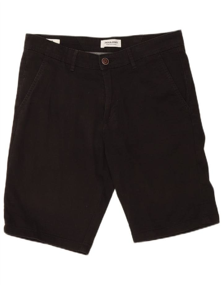 Jack & Jones Herren Chino-Shorts, Größe S, W29, Schwarz, Baumwolle