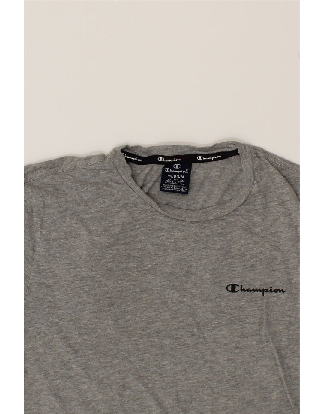 CHAMPION Mens T-Shirt Top Medium Grey Cotton Vintage Champion and Second-Hand Champion from Messina Hembry 