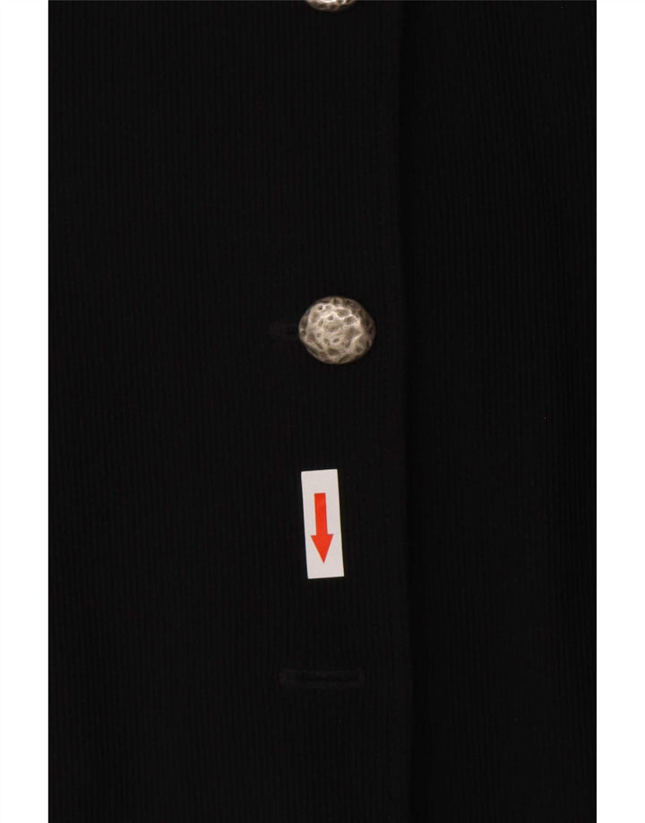 Promod Damen Weste UK 12 Medium Schwarz Polyamid