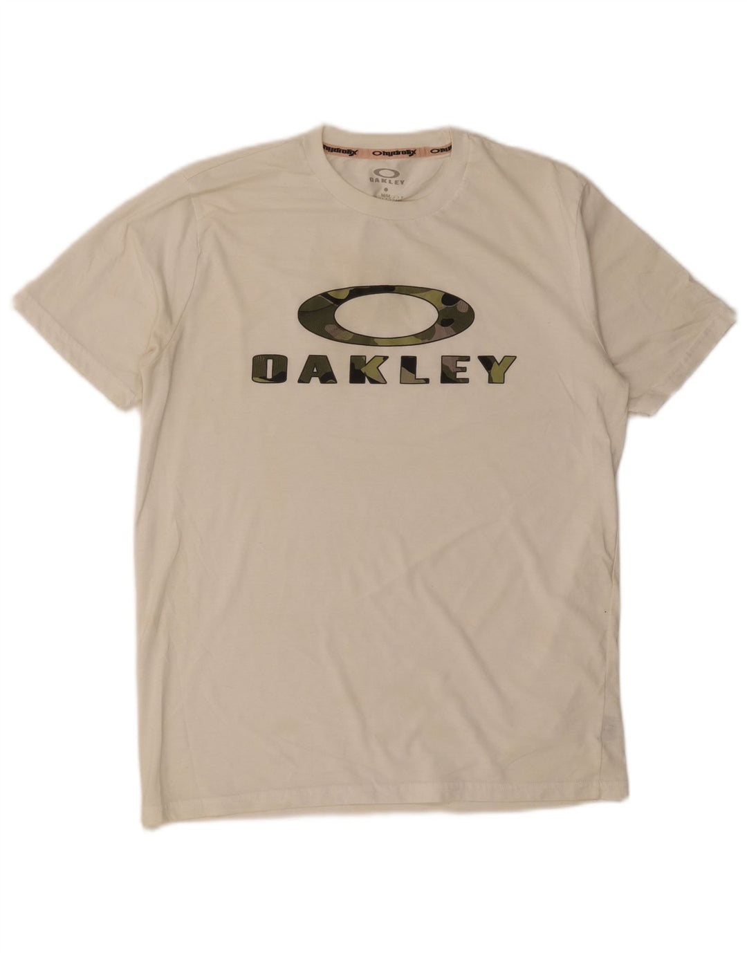 Oakley Herren-T-Shirt mit normaler Passform und Grafik, Mittelweiß