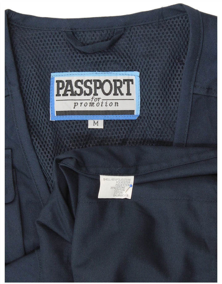 Passport Herren-Utility-Weste UK 38 Mittelmarineblaues Polyester