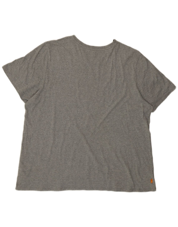 Timberland Herren Regular Fit Graphic T-Shirt Top 3XL Grau Baumwolle