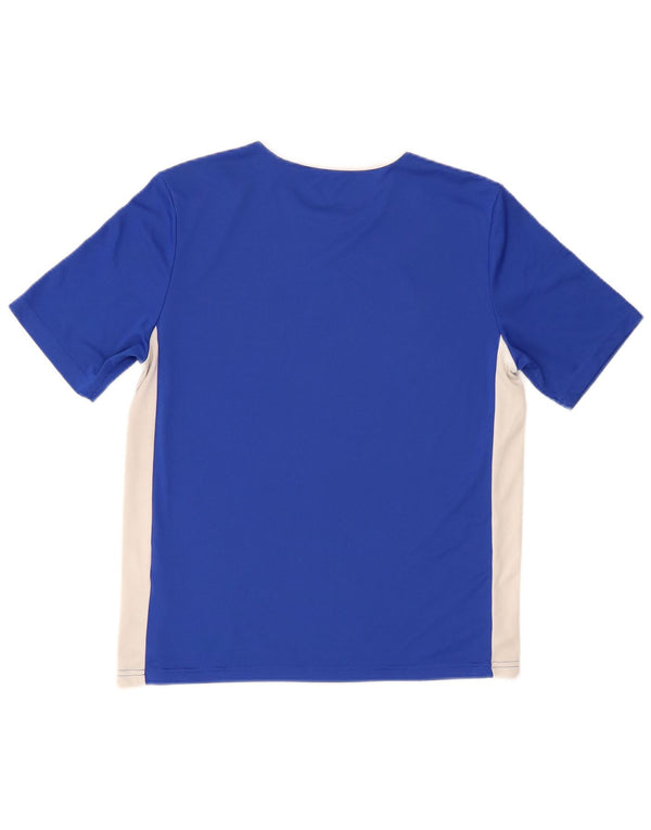 Adidas Aeroready T-Shirt für Jungen, 13–14 Jahre, blaues Colourblock-Polyester