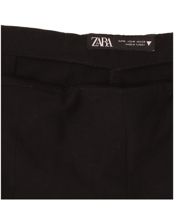 Zara Damen Mini-Faltenrock Medium W28 Schwarz