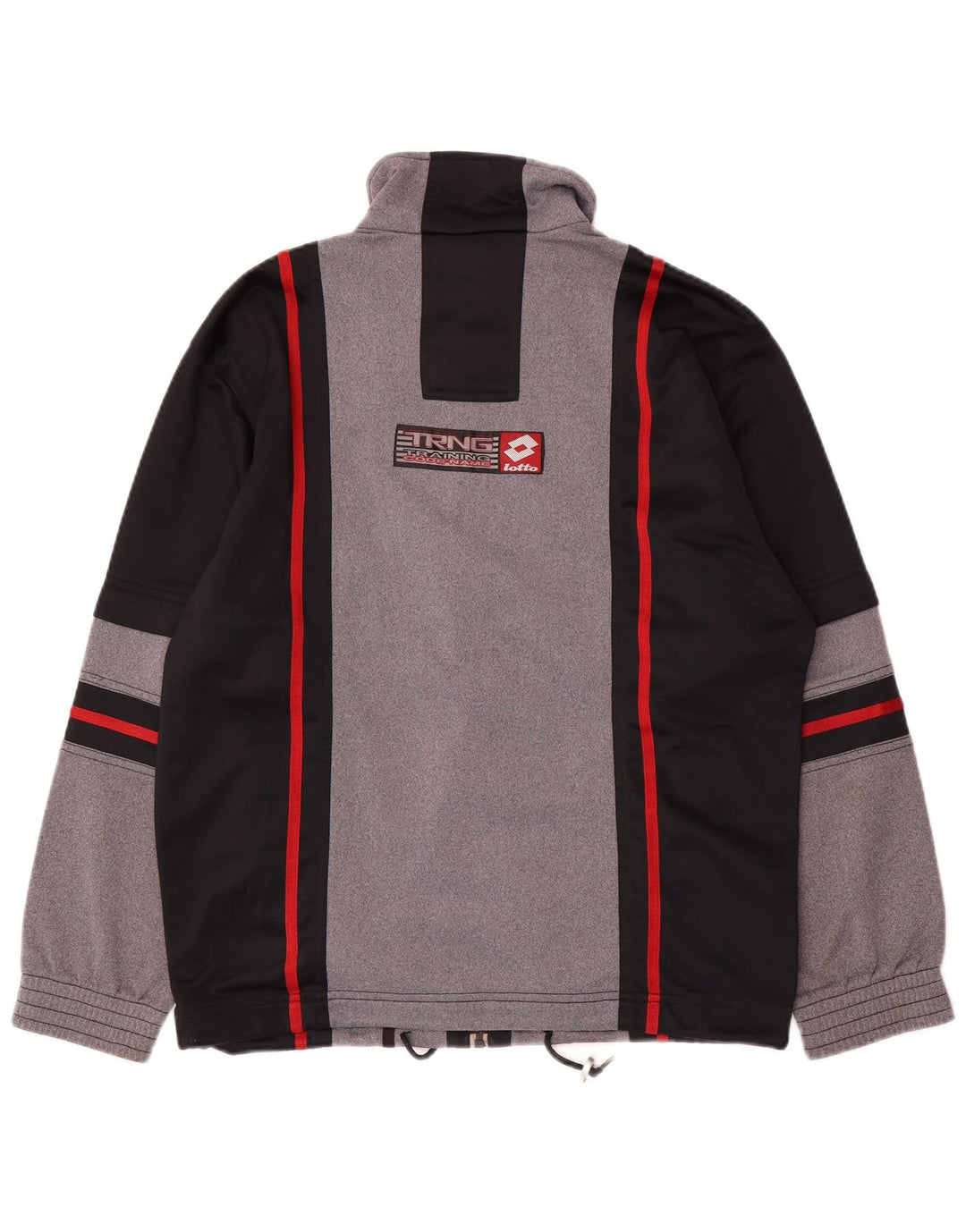 LOTTO Herren-Trainingsanzug mit Grafik, Größe S, Schwarz, Farbblock-Polyester