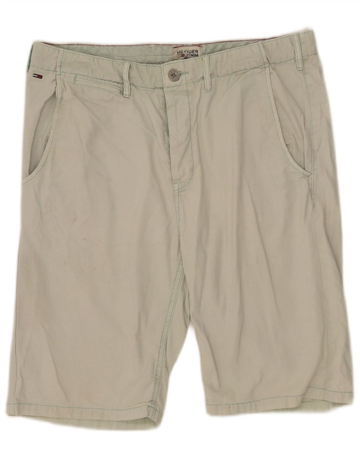 Tommy Hilfiger Herren Chinoshorts W33 mittelgrüne Baumwolle