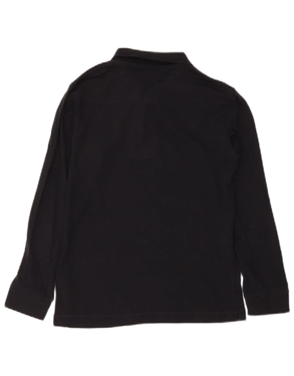 French Connection Langarm-Poloshirt für Jungen, 11–12 Jahre, marineblaue Baumwolle