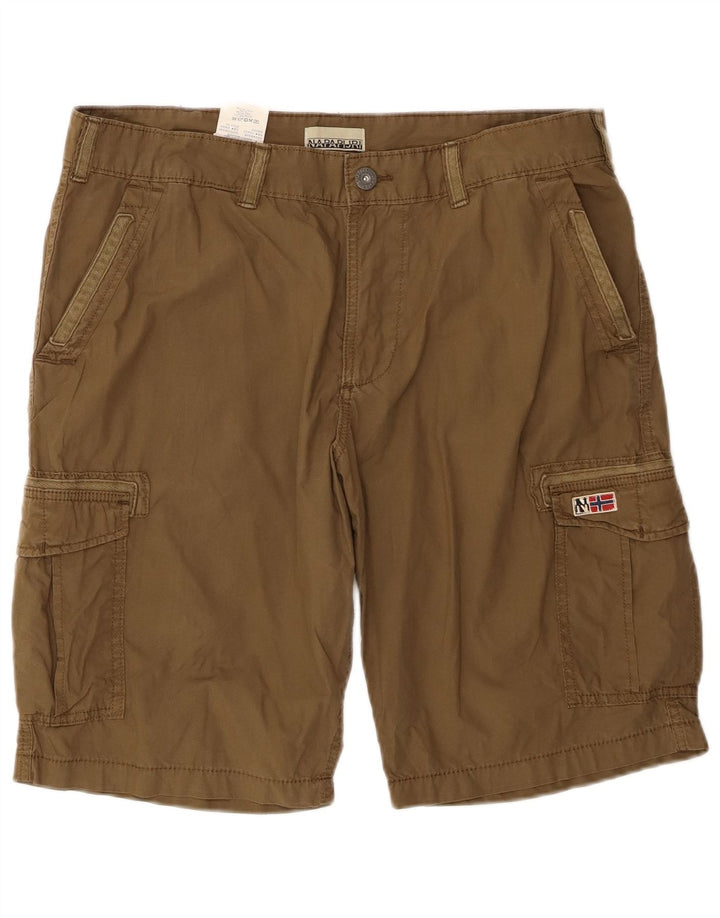 Napapijri Herren Cargoshorts W36 Large Khaki Baumwolle