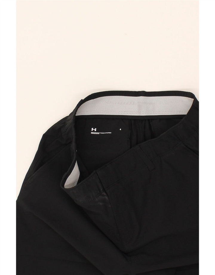 UNDER ARMOUR Womens Chino Shorts US 4 Small W27  Black Polyester Vintage Under Armour and Second-Hand Under Armour from Messina Hembry 