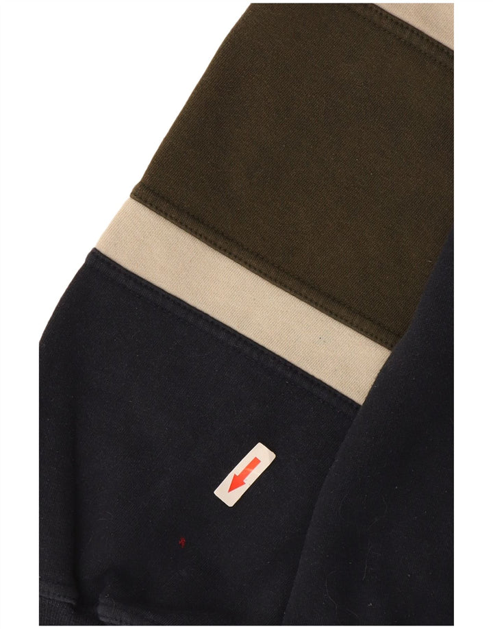 Canda Herren-Sweatshirt mit Grafik, groß, marineblau, Colourblock-Baumwolle