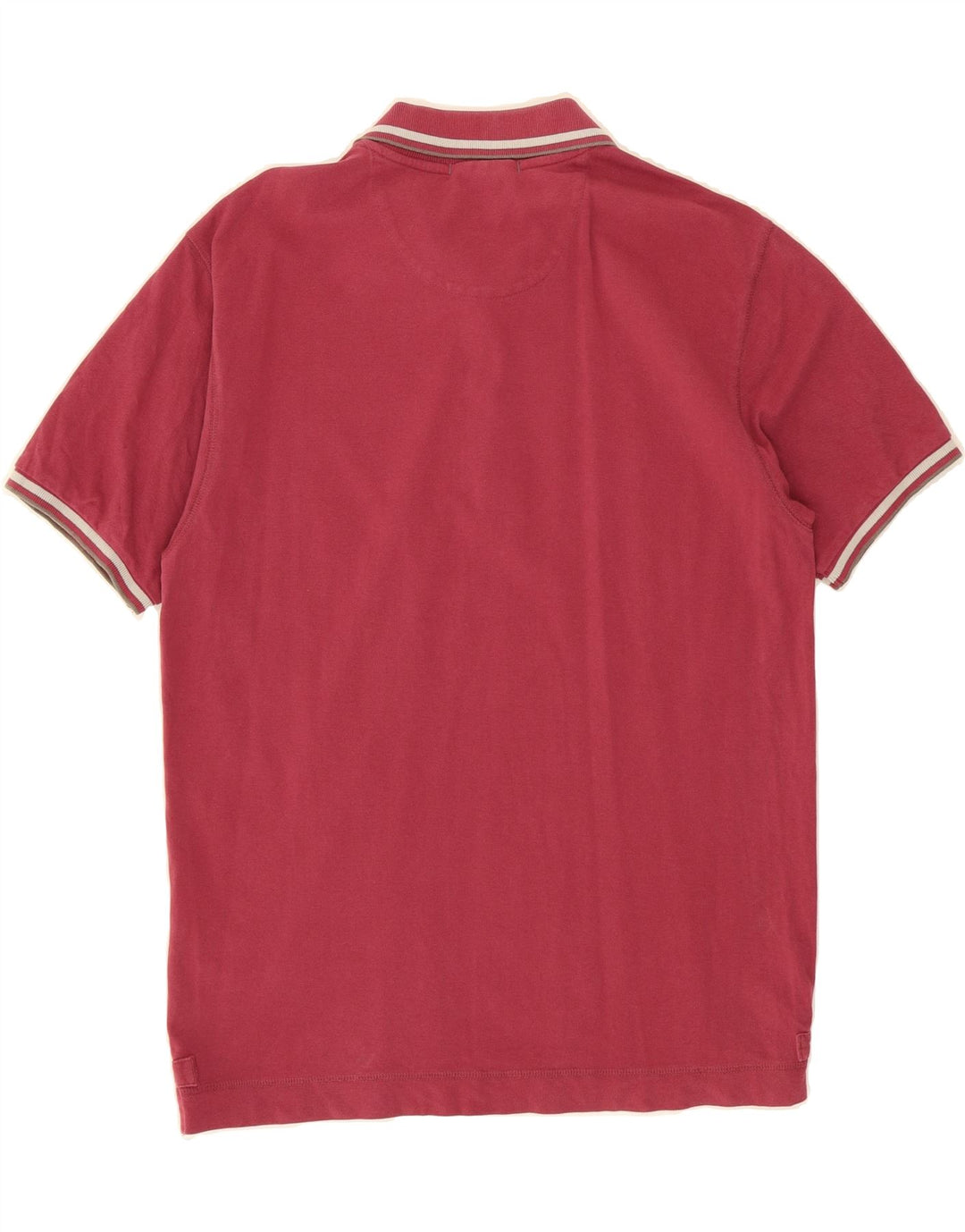 DKNY Mens Polo Shirt Large Burgundy Cotton Vintage Dkny and Second-Hand Dkny from Messina Hembry 