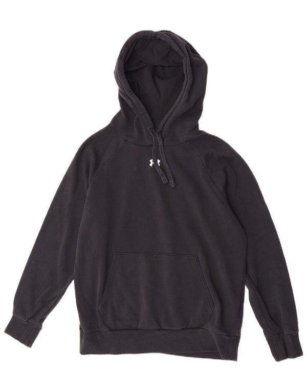Under Armour Damen Übergroßer Kapuzenpullover UK 10 Small Schwarz Baumwolle