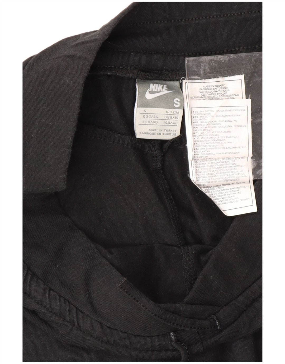 NIKE Capri-Trainingshose für Damen, UK 8/10, Größe S, Schwarz, Baumwolle