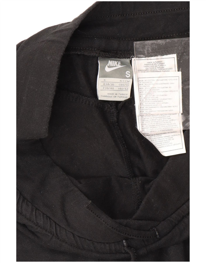 NIKE Capri-Trainingshose für Damen, UK 8/10, Größe S, Schwarz, Baumwolle