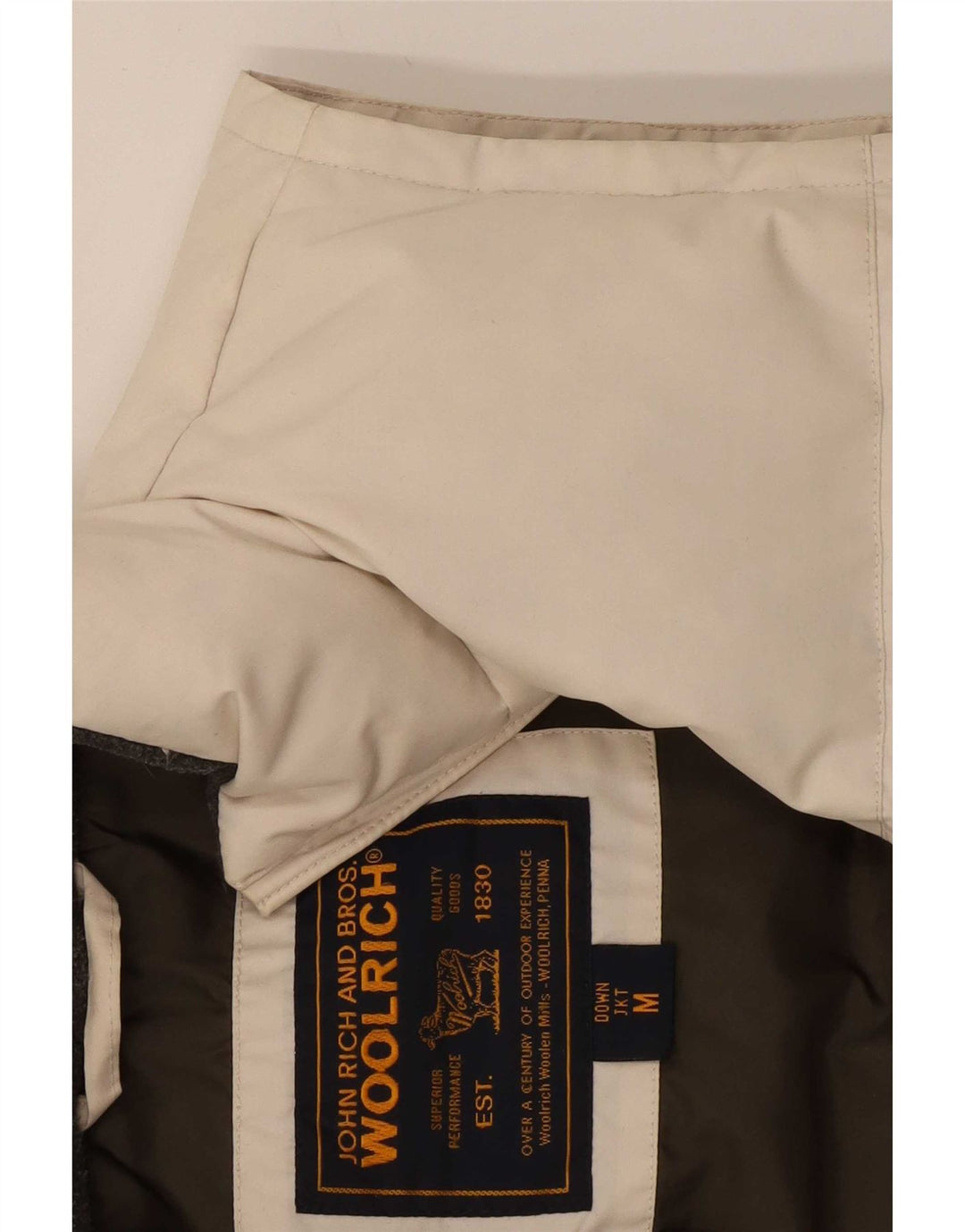 Woolrich Herren Wattierte Weste UK 38 Mittelweiß