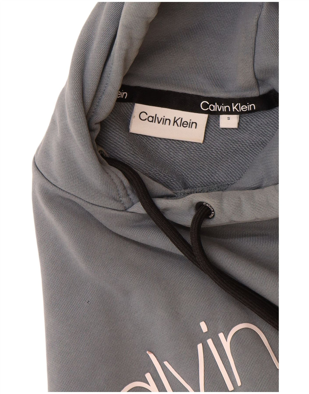 CALVIN KLEIN Herren-Kapuzenpullover mit Grafik, Größe S, Blau
