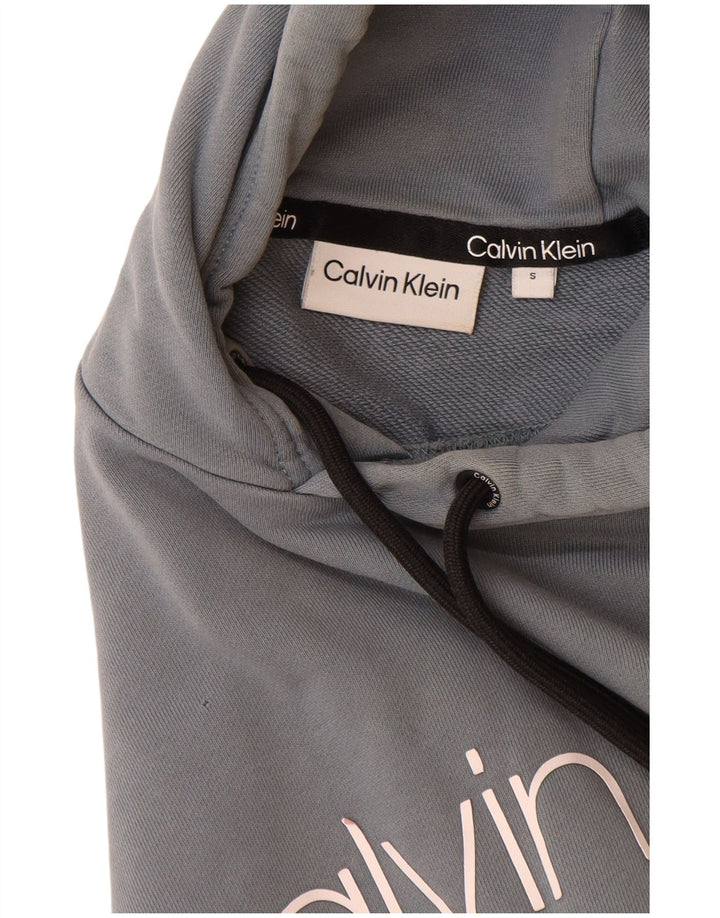 CALVIN KLEIN Herren-Kapuzenpullover mit Grafik, Größe S, Blau