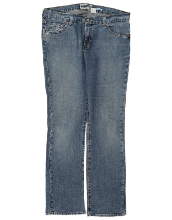 Old Navy Damen-Jeans mit niedriger Taille und schmaler Passform, US 12, Größe L, W34, L31, blaue Baumwolle