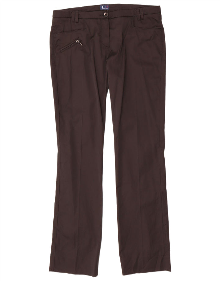 TRUSSARDI Damen Gerade Freizeithose IT 46 Large W32 L31 Schwarz