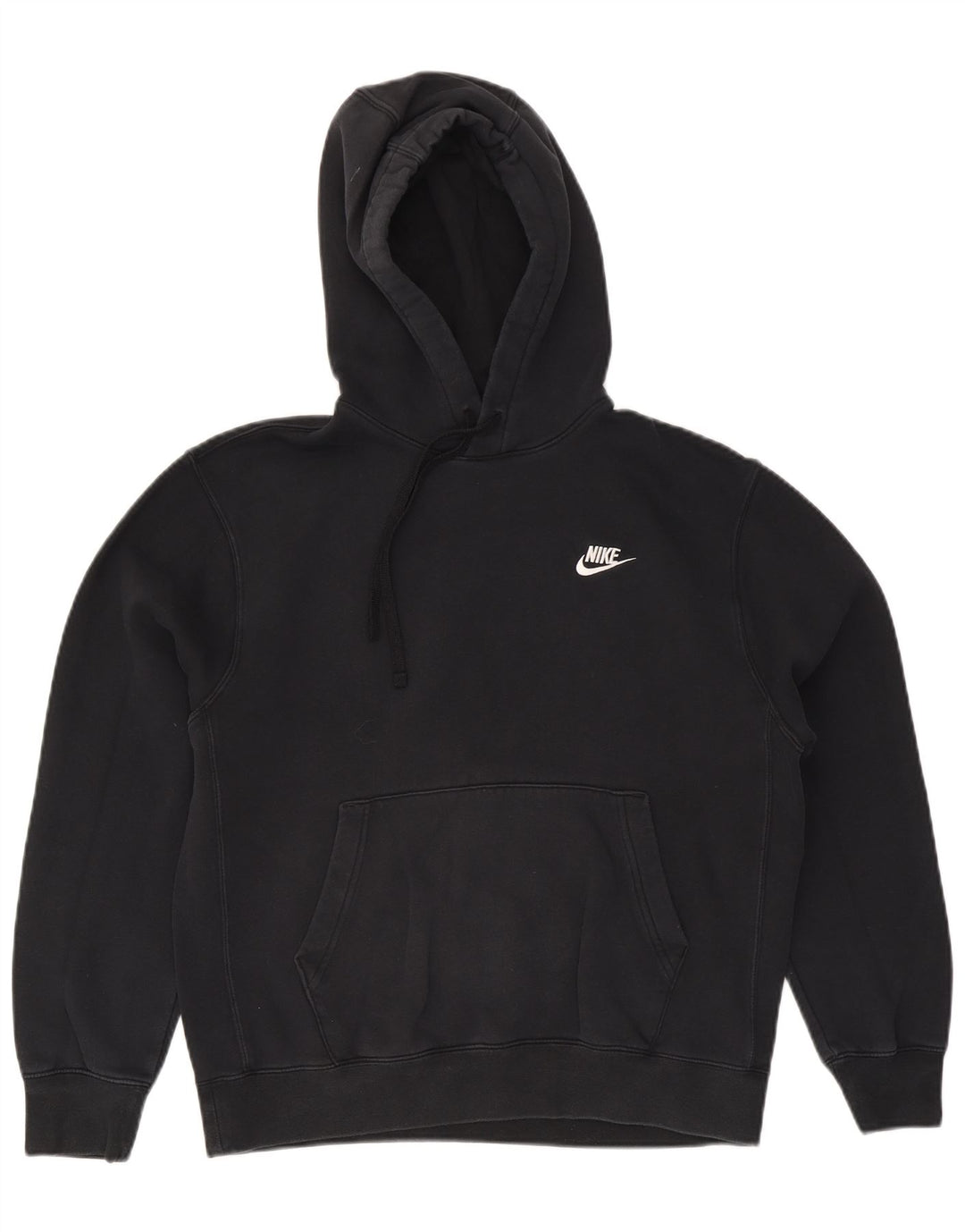 Nike Herren-Hoodie-Pullover aus mittelschwarzer Baumwolle